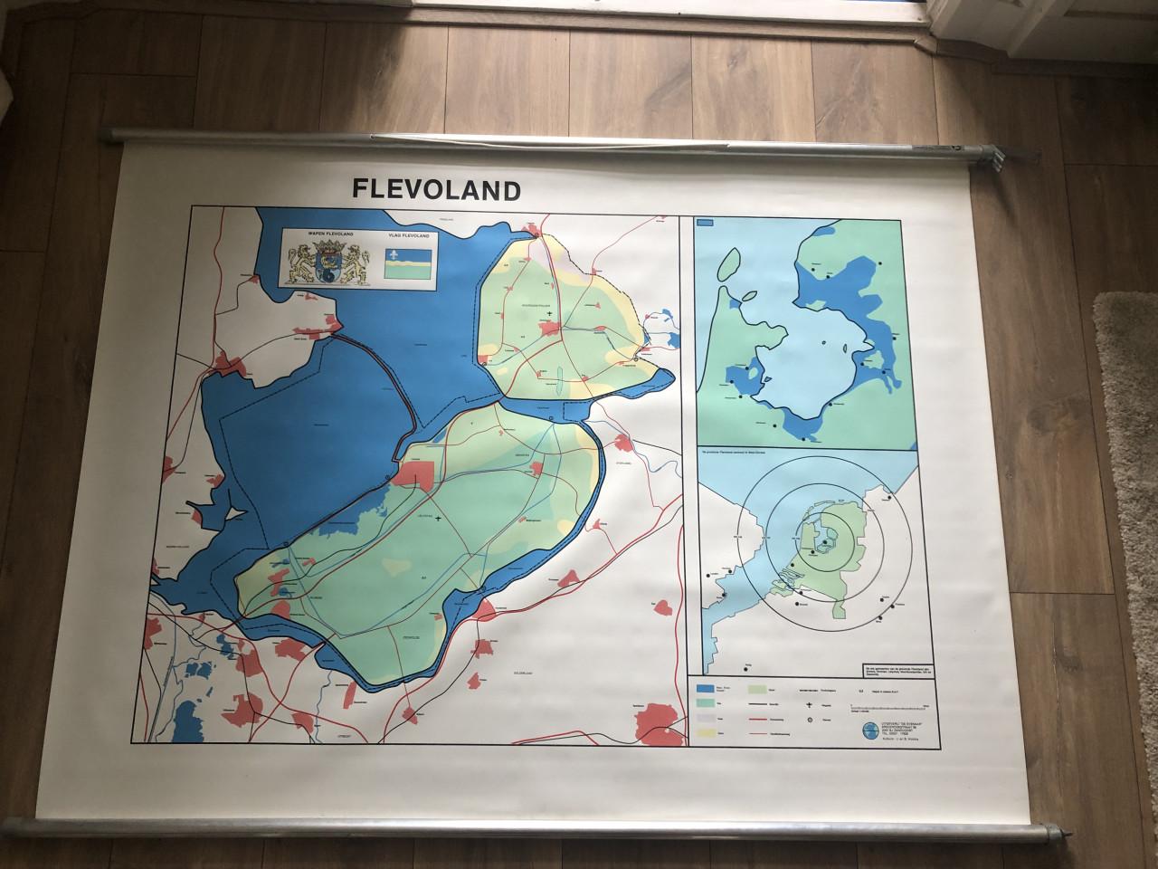 Wandkaart diverse provincies