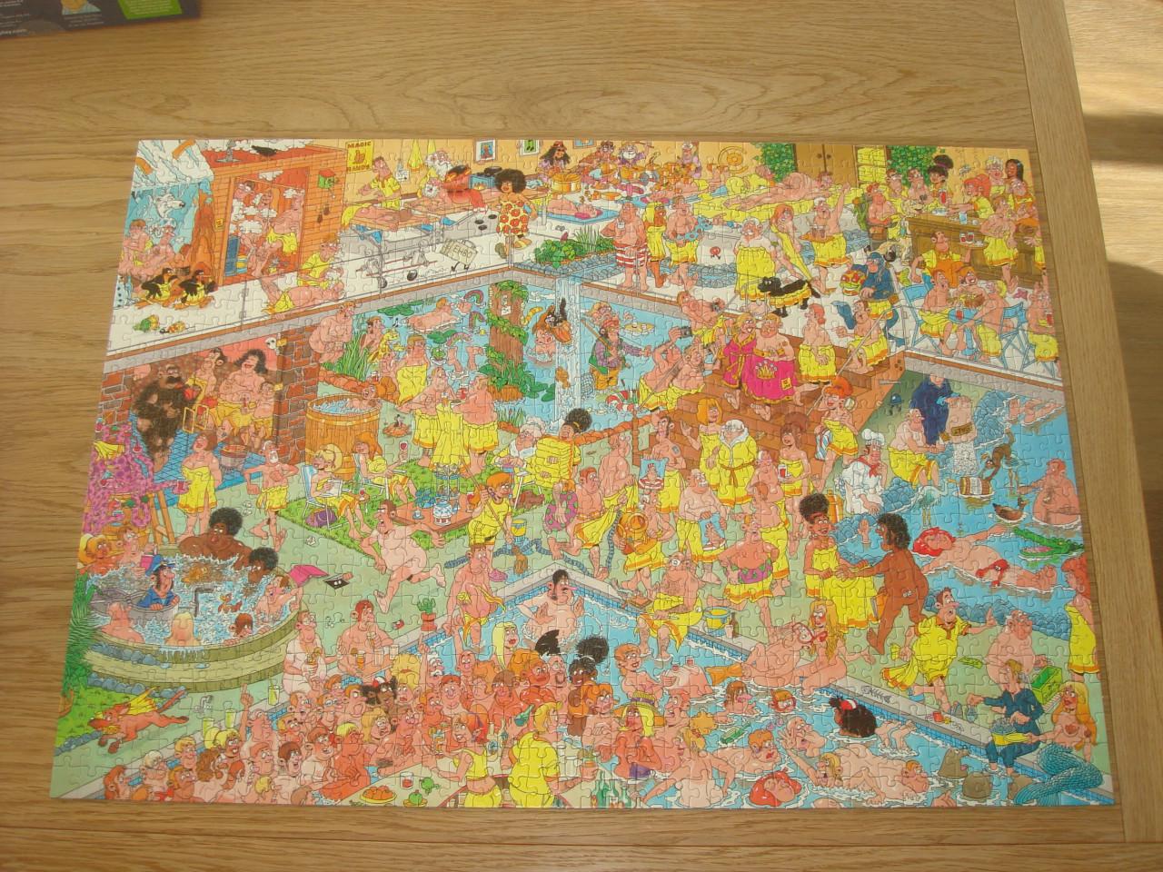 Te koop Complete Jan Van Haasteren puzzel Op hete kolen