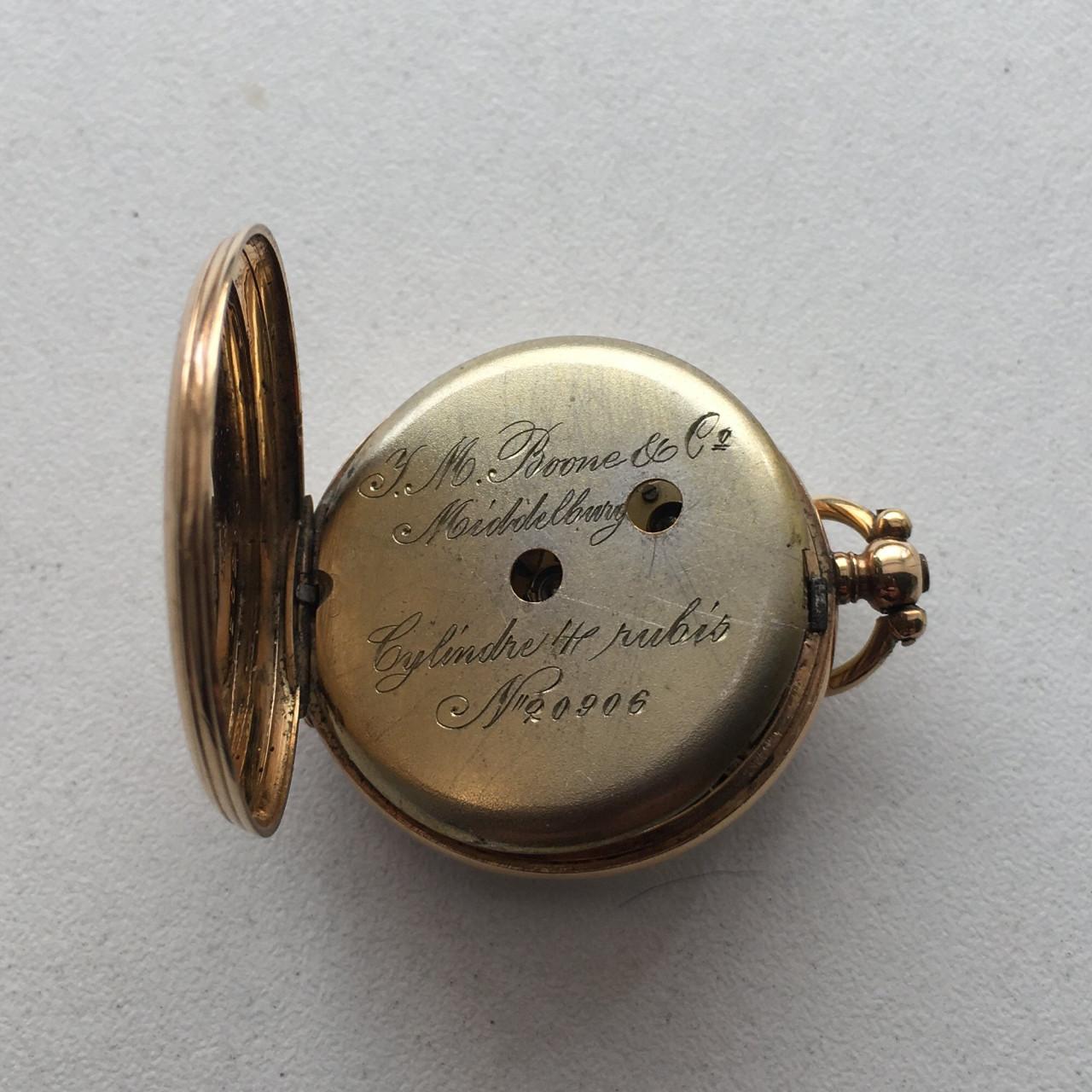 Prachtig 14 kt gouden Ladies Pocket Watch