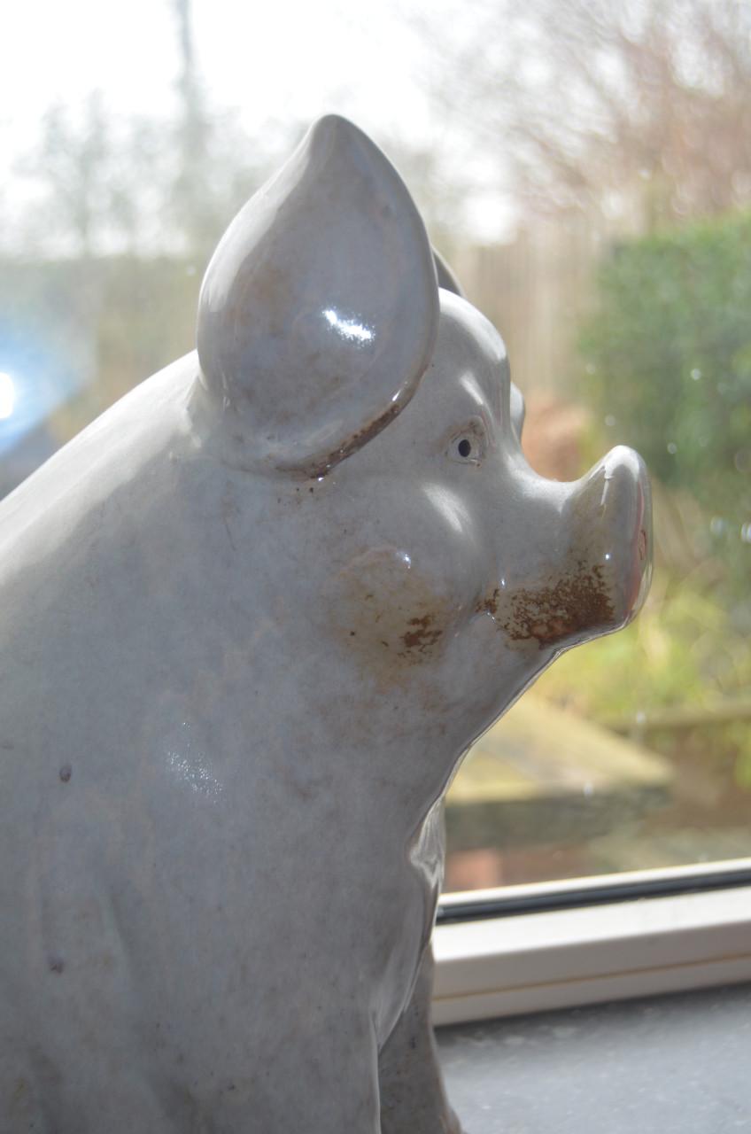 Leuk keramiek varken in prima staat!