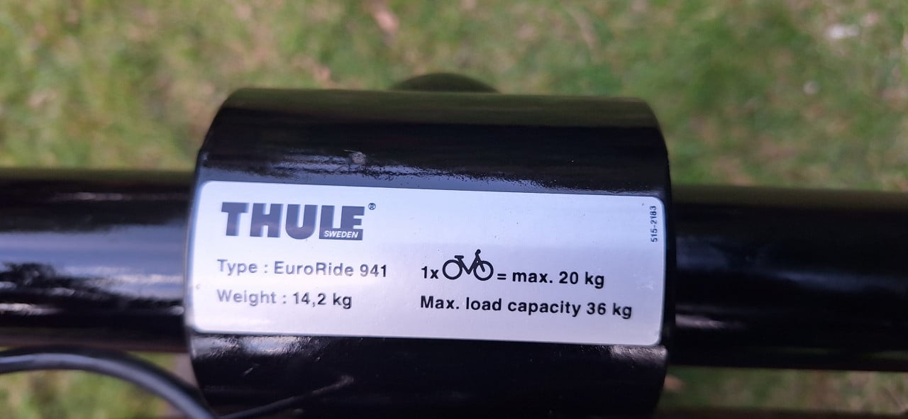 Fietsendrager Thule Euroride 941 fietsendrager als nieuw!