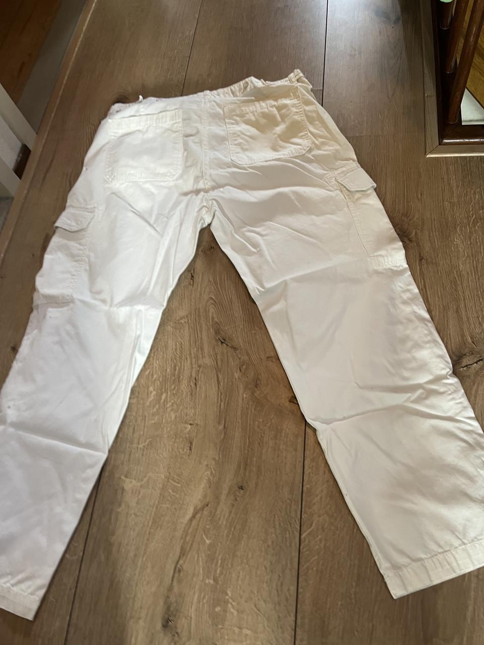 Witte zomerse broek van Zara