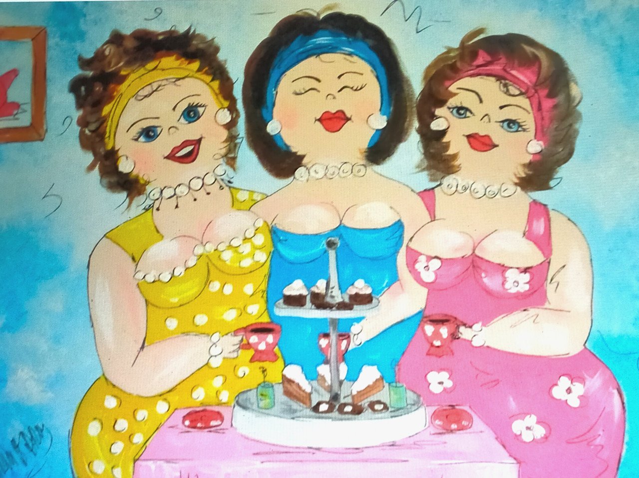 Workshop Dikke Dames schilderen