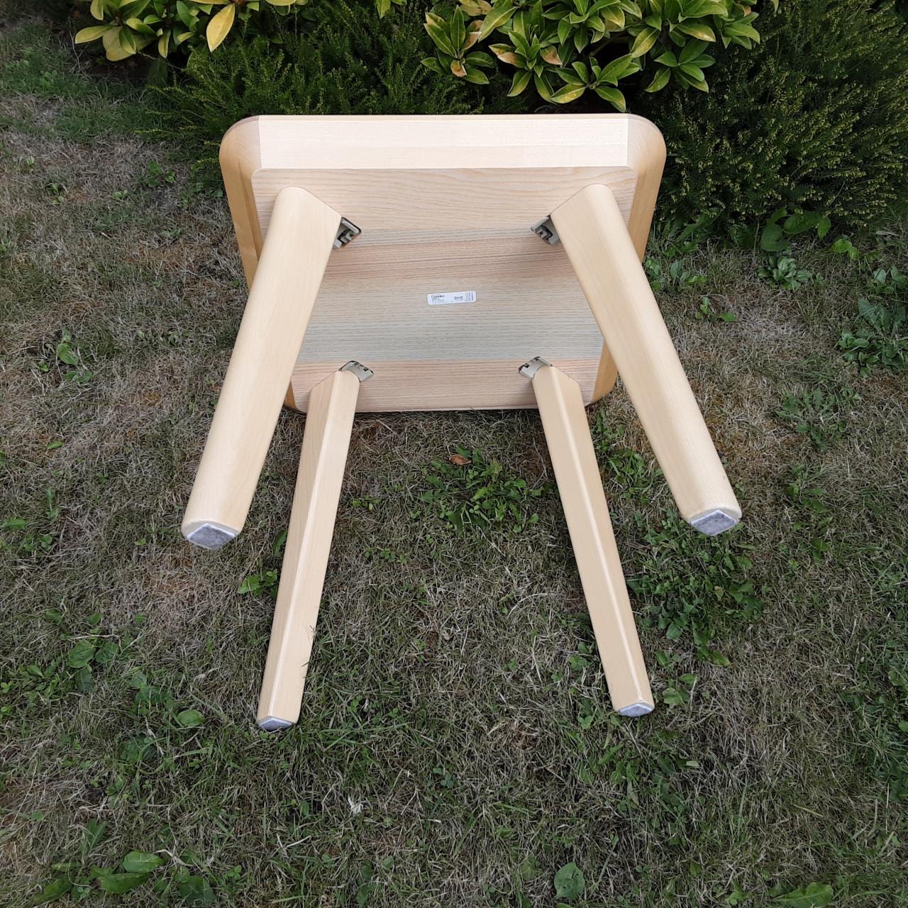 Massief houten tafel duo