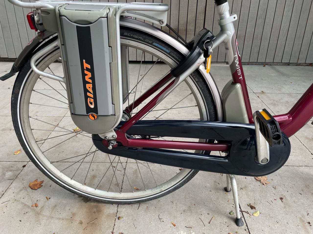 Elektrische damesfiets.