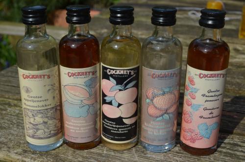 Diverse miniatuur flesjes meest Belgische jenever (4)