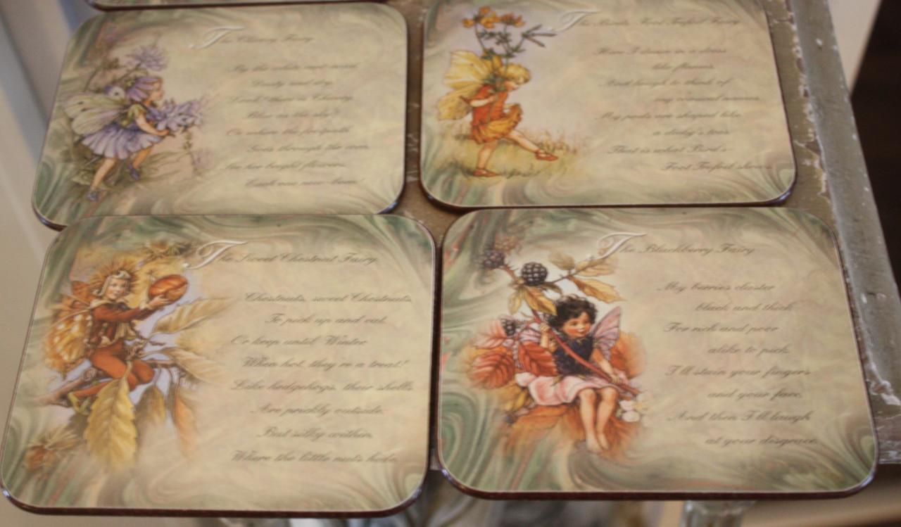 Jason 6 onderzetters make the occasion met mooie elven afbeelding