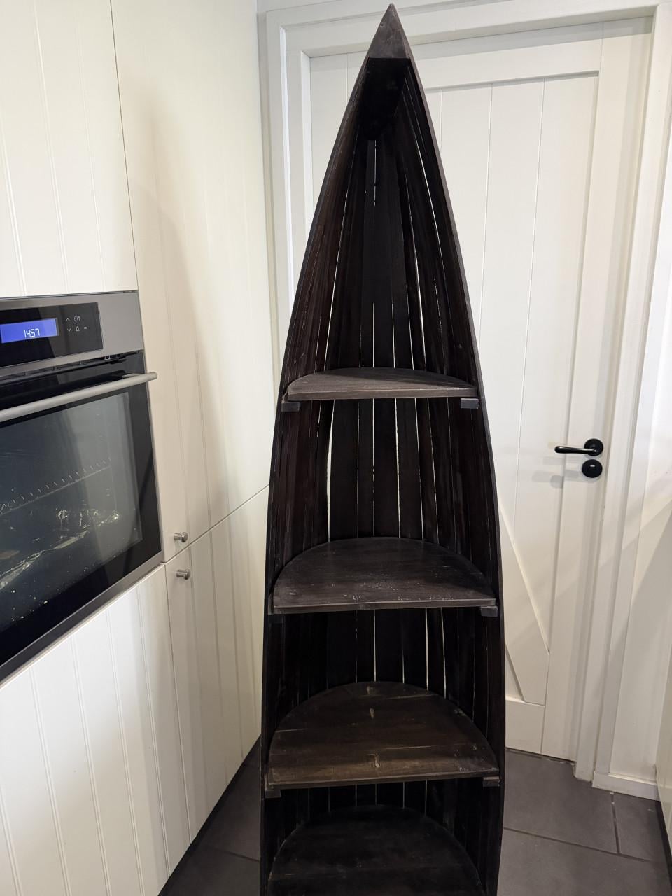 Unieke Sloophout Bootkast (194cm) - Strandhuis / Ibiza stijl!