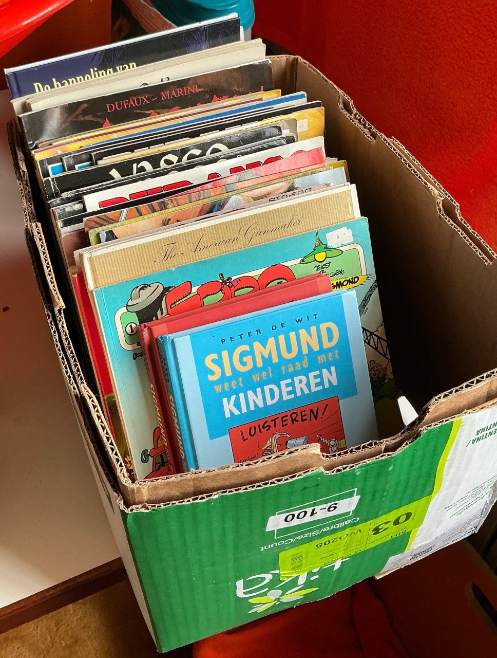 Doos stripboeken
