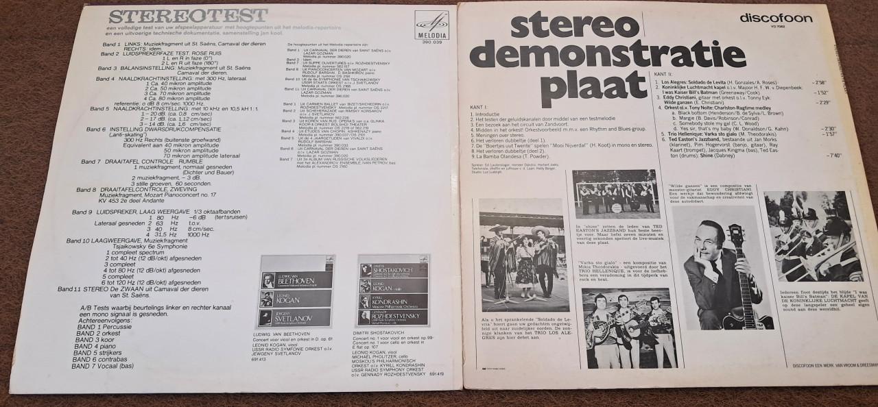 Experimentele grammofoon platen set
