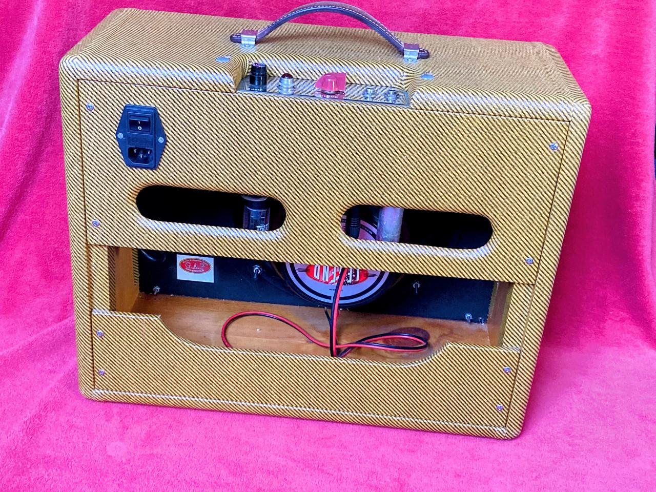Handwired 5F1 Tweed Champ – 12” Eminence speaker, verlaagde prijs!