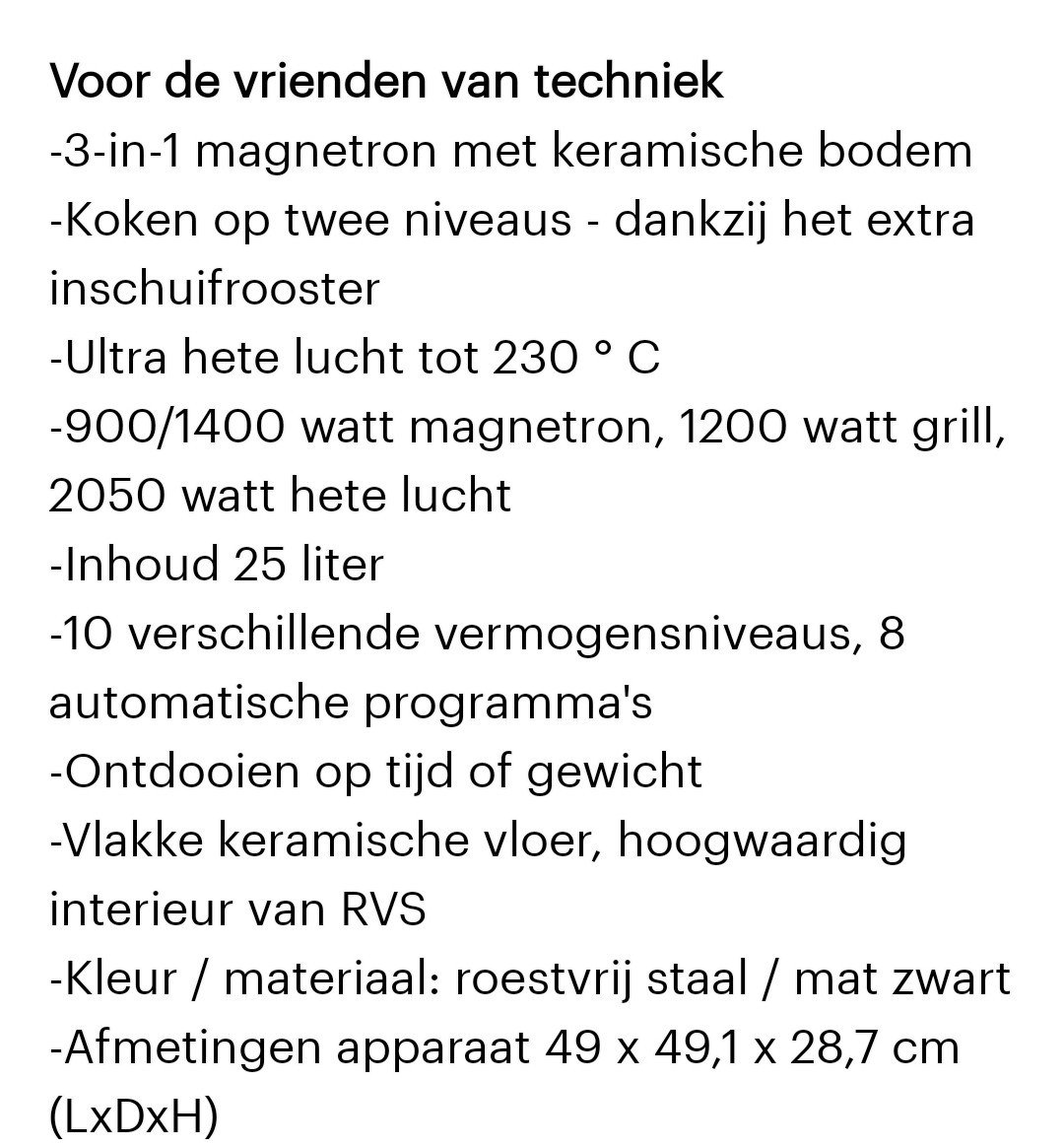 Combi oven/magnetron