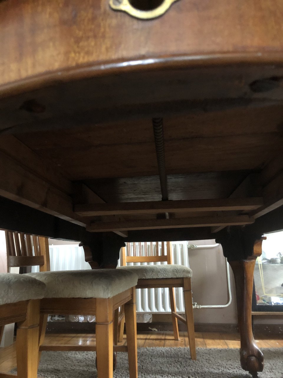 Engelse Chippendale mahonie antieken tafel