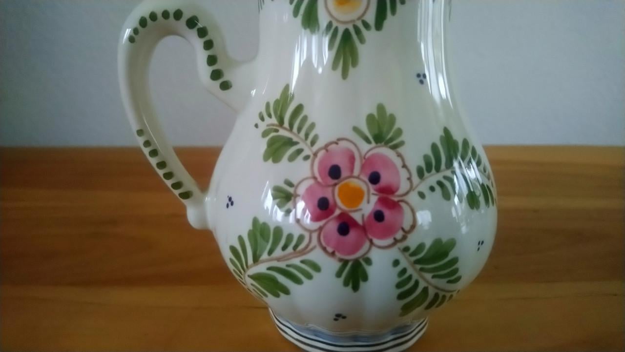 Kannetje polychroom DP Delft (De Delftse Pauw) h 11 cm