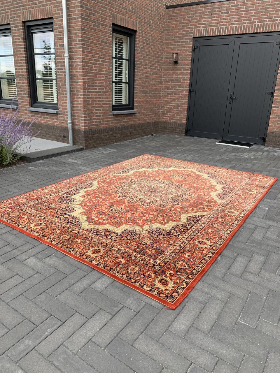 🍂Prachtig Sfeervol Vintage Vloerkleed in Warme Herfstkleuren 🍂🍄‍🟫