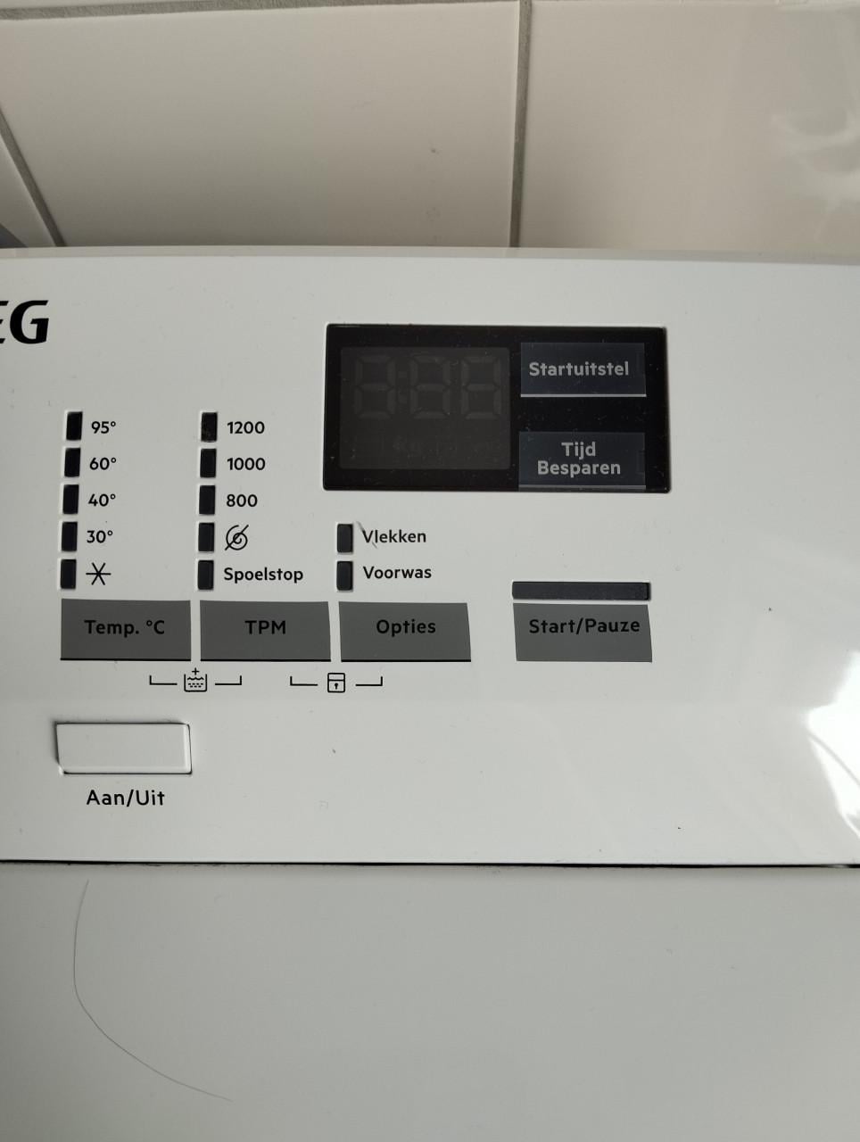 Aeg wasmachine bovenlader