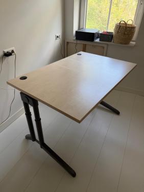 Degelijk professioneel bureau – in hoogte verstelbaar – 120 x 80cm