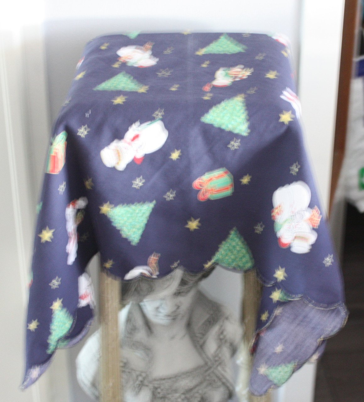 Kerst tafel kleed met kerst print