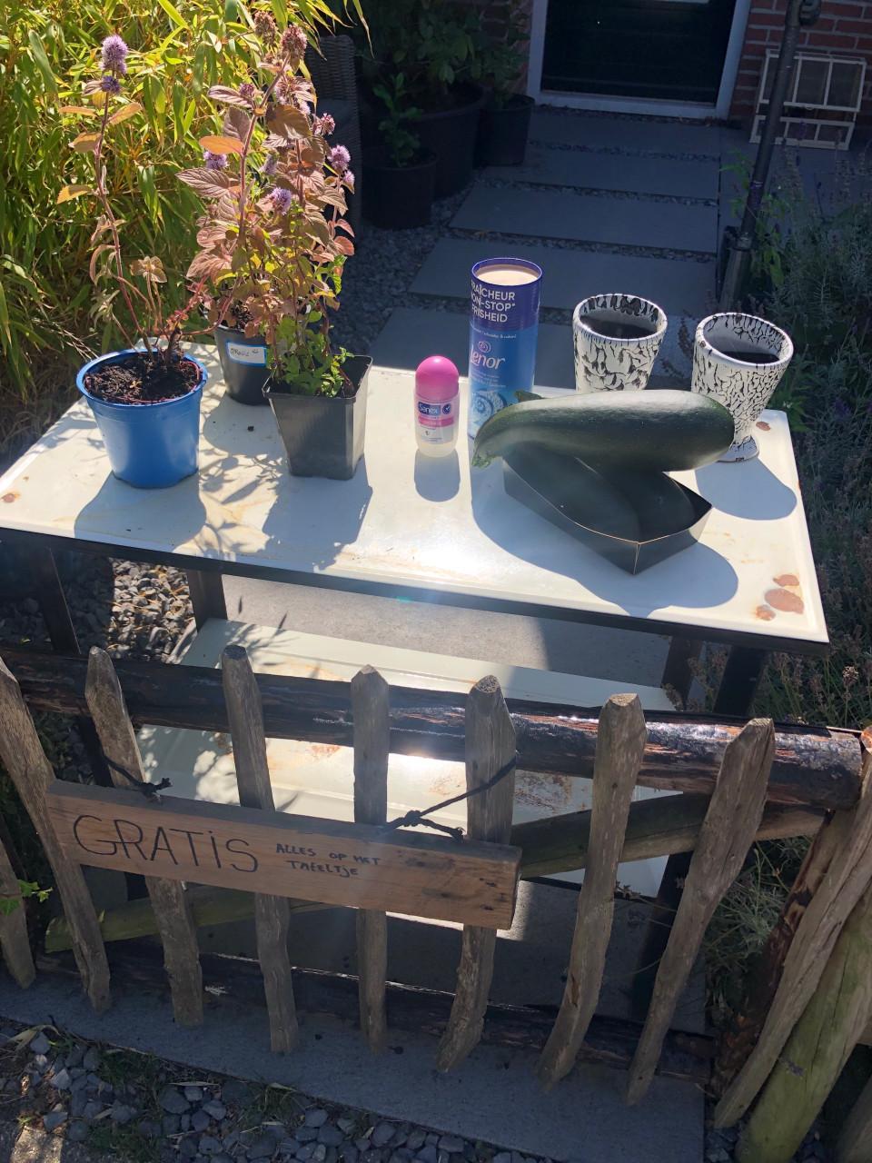 Gratis courgettes en meer