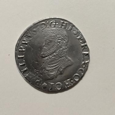 Zilveren 1/5 Philipsdaalder z.j. (1562-1564)