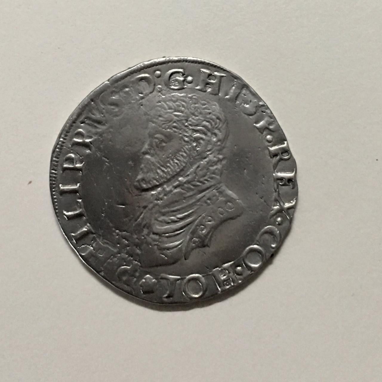 Zilveren 1/5 Philipsdaalder z.j. (1562-1564)