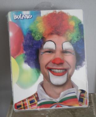 Nieuw in verpakking clowns pruik