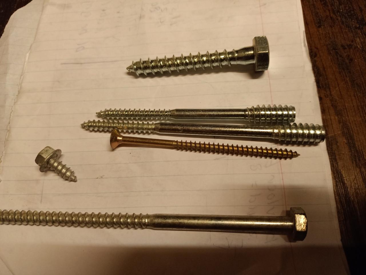 Afstand schroeven en houtdraad bouten spaanplaat schroeven