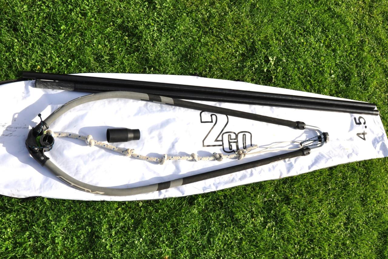4.5m2 Junior 2Go set (zeil, mast, giek)
