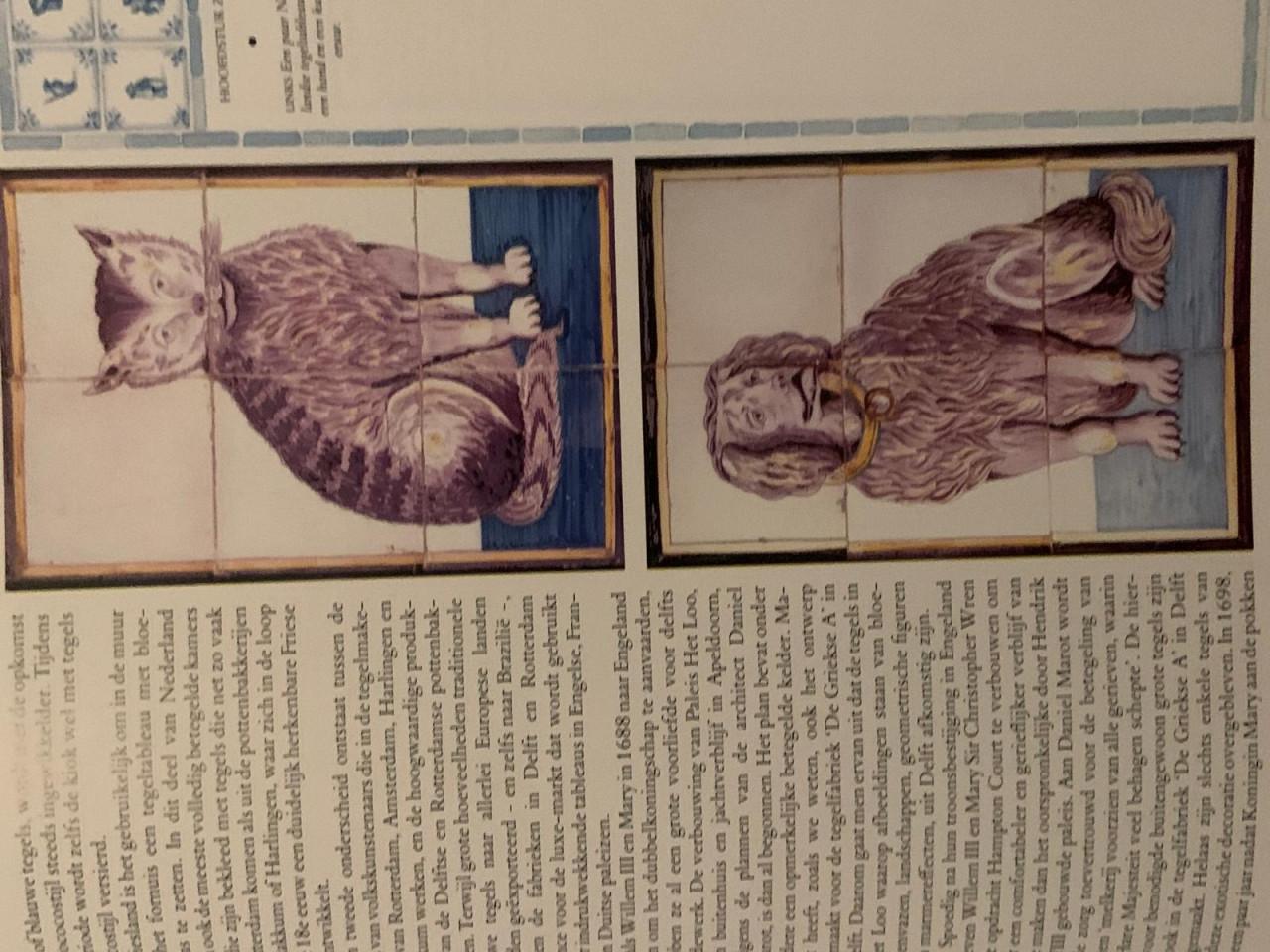 Te koop; boek over antieke tegels antiek vintage