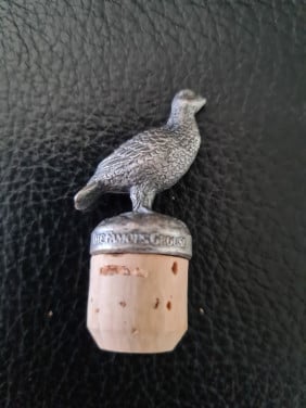 Oude afsluit kurk voor fles