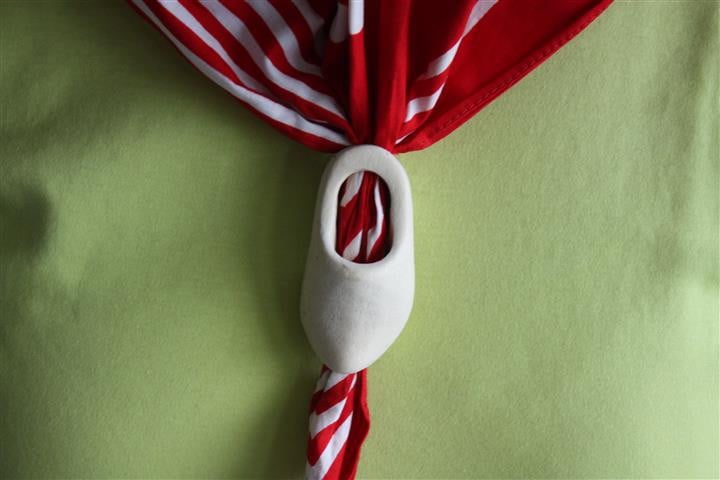 Dasklompje met zakdoek Blank klompje Grootte: 7 cm. Klompje Euro  2,50