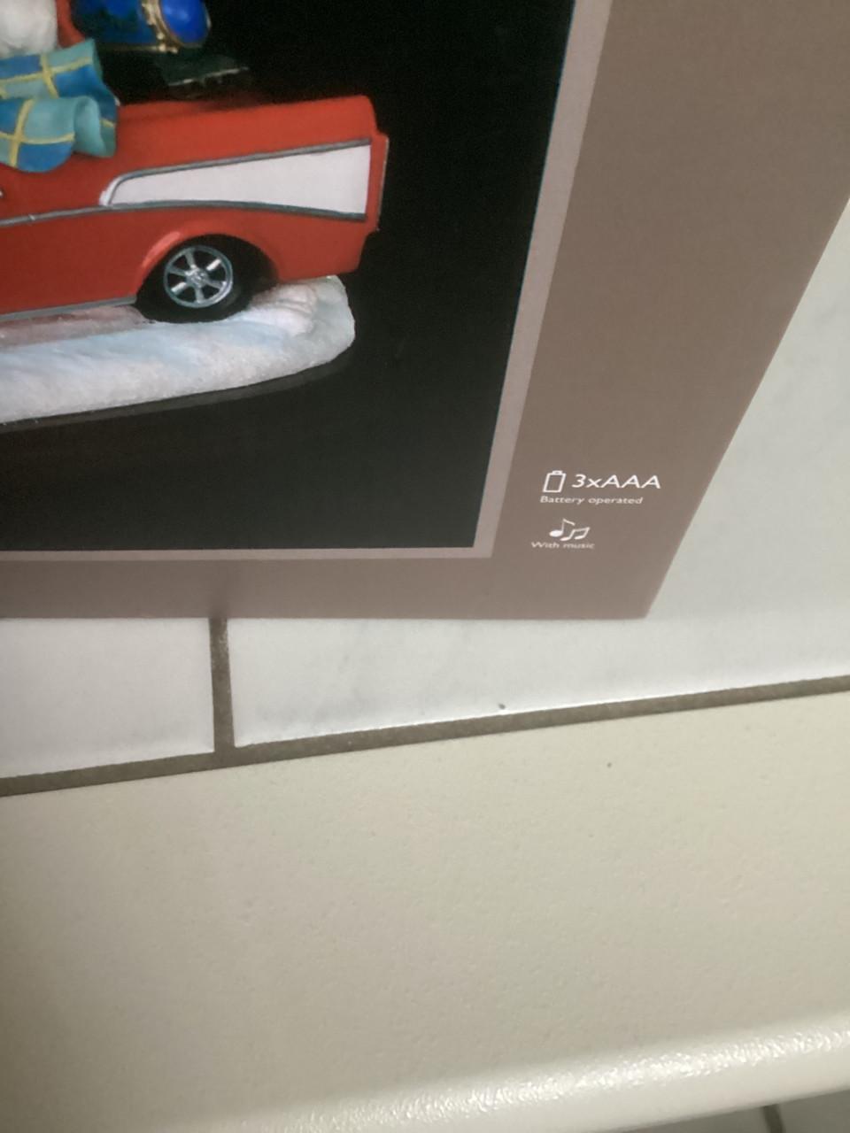 Santa in car music box