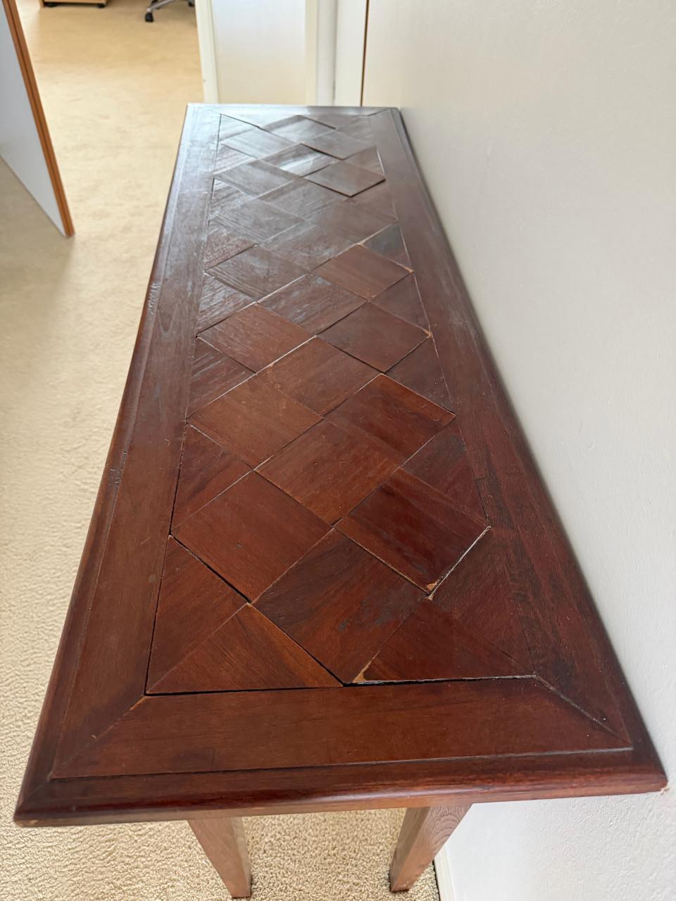 Haltafel met spiegel