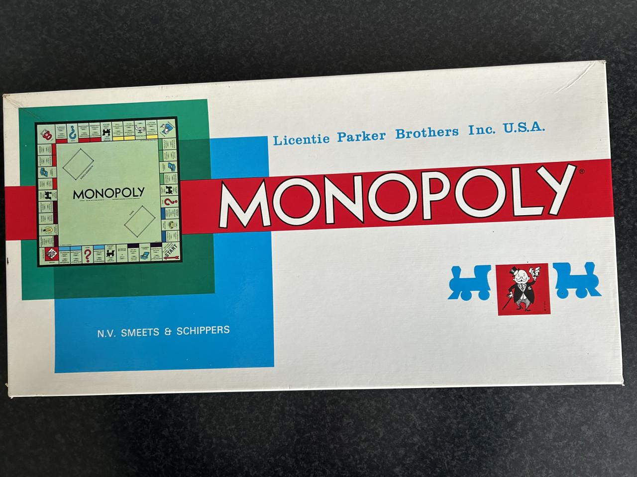 Vintage Monopoly spel.