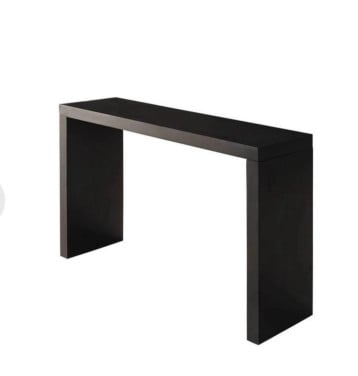 Zwarte bijzettafel / wandtafel