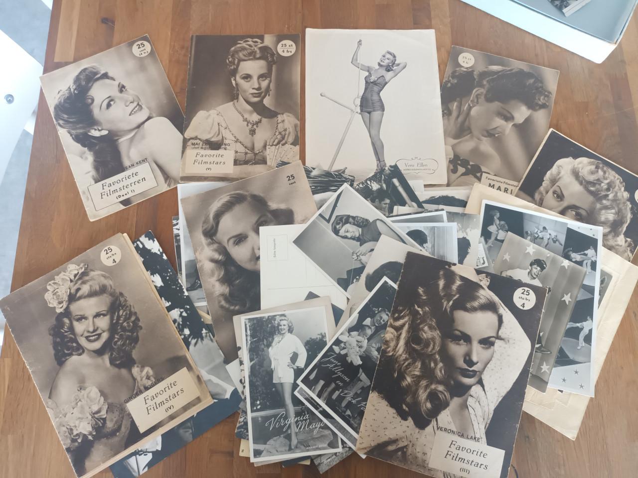 Foto's en fotoboekjes v filmsterren