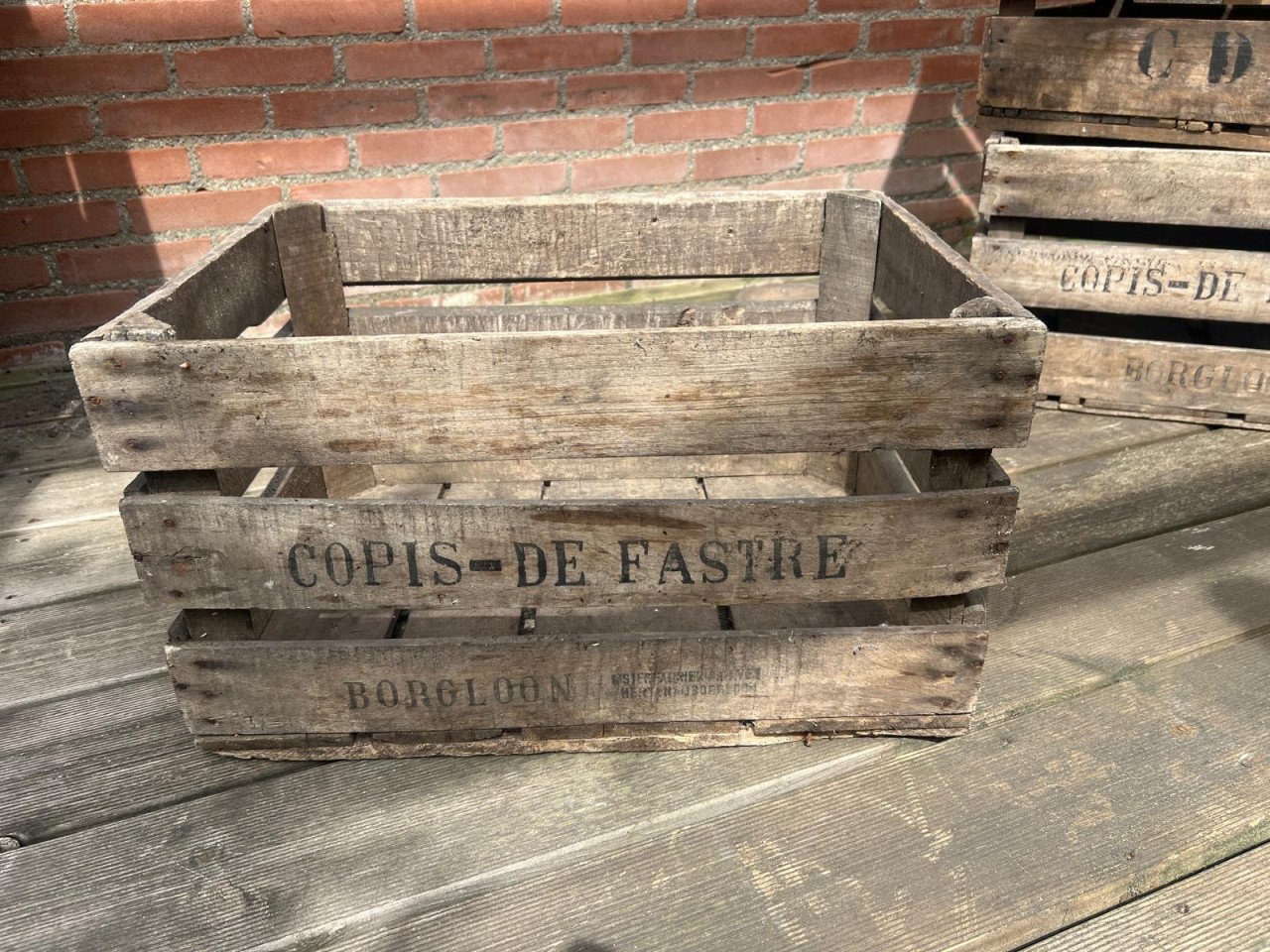 Houten tuinkistjes, 6 stuks