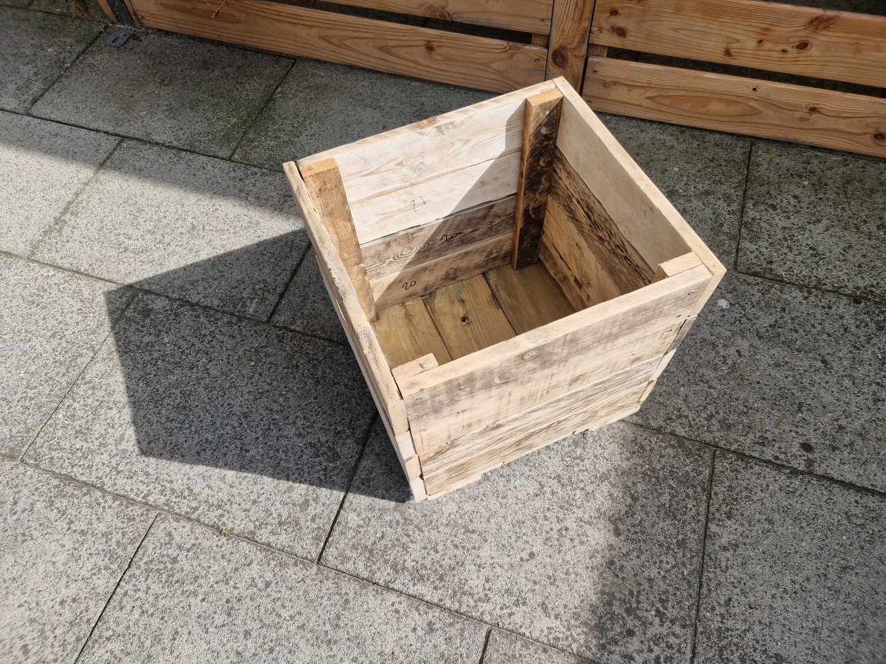 Houten plantenbak
