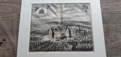 Kopergravure "Heerlijkheid van Kruiningen". Zeeland