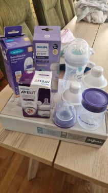 Newborn baby meisje kleding + flessensets