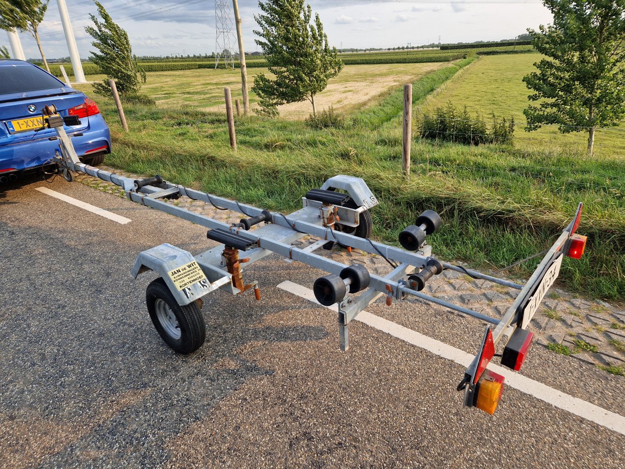 Boottrailer Atlas trailer met 750 kg Knott as 4.50 meter