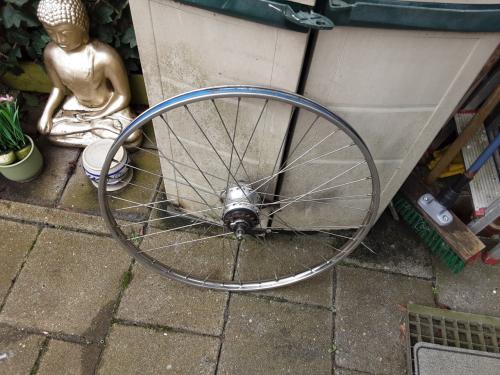 Gazelle 28 inch r.v.s nexus achterwiel, 7 speed,  rollerbrake rem