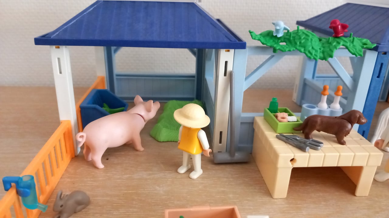Playmobil kinderboerderij met dierenarts