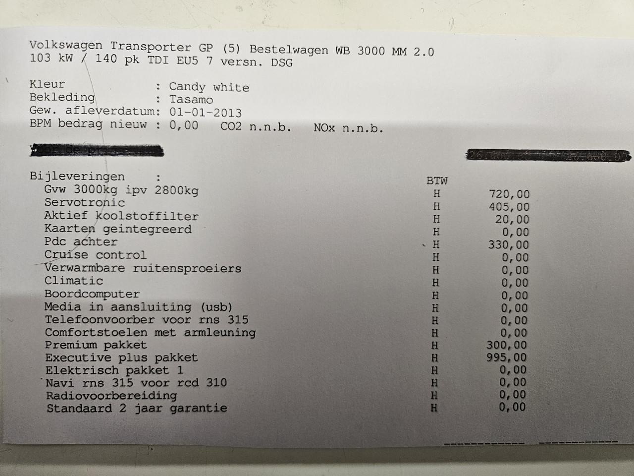 Volkswagen Transporter 2.0 TDI 103KW