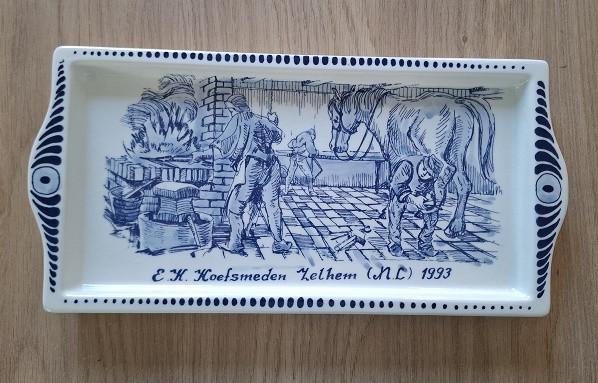 Delftsblauwe Cake Schaal  Lees Adv.
