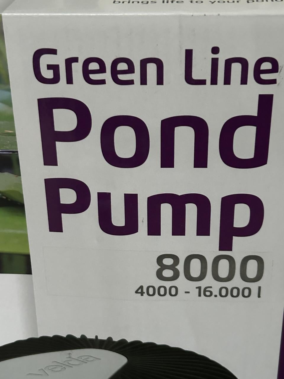 Te koop velda greenline 8000 sterke en zuinige Vijverpomp en 8000 lpu