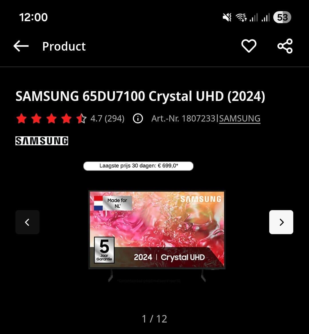 Samsung 65du7100 crystal uhd (2024)