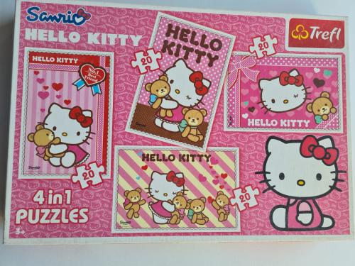 Hello Kitty 4-in-1 puzzelset voor 3+