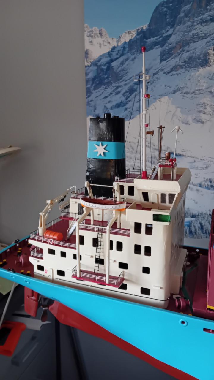 Container schip modelbouw