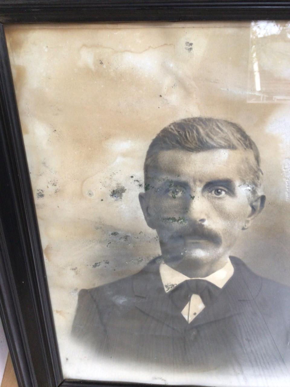 Vintage lijst met prent